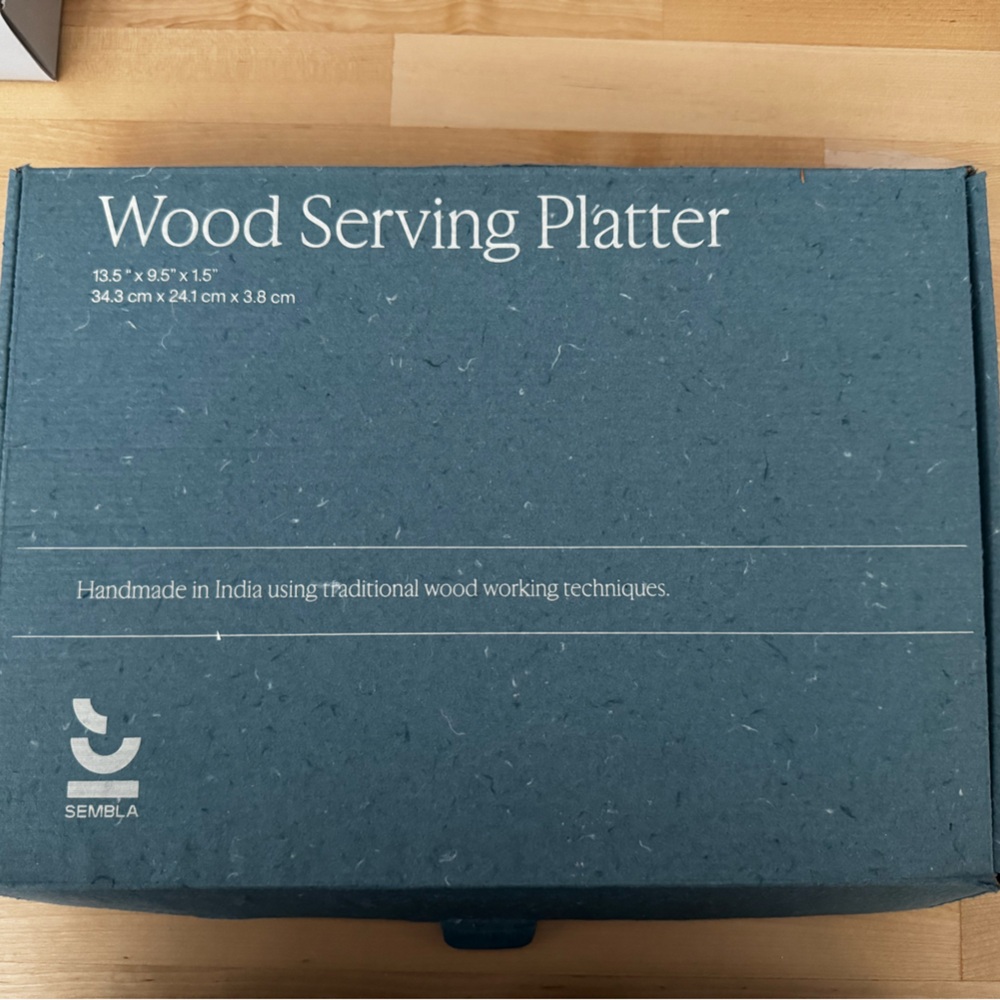 Sembla Acacia Wood Serving Platter